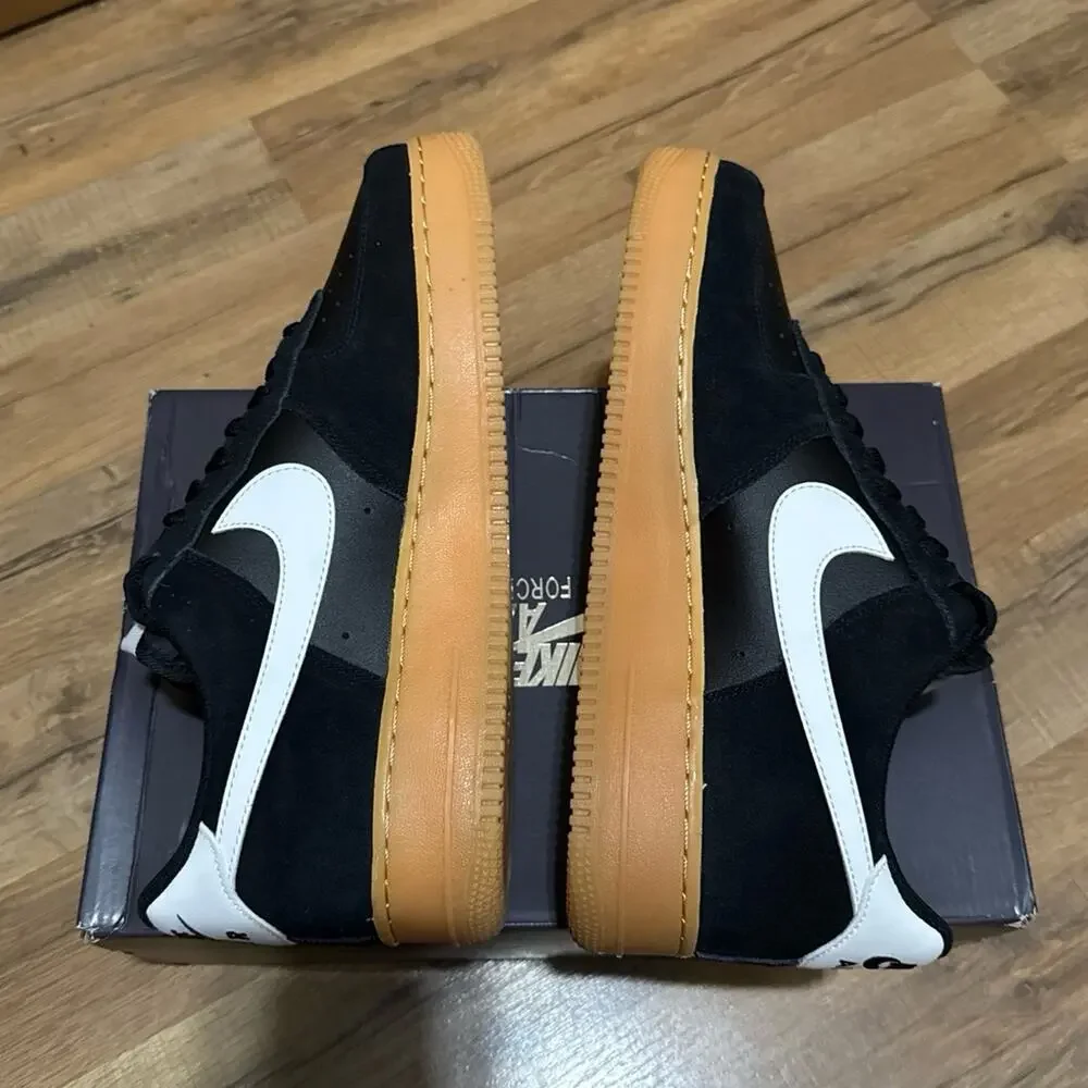 Nike Air Force 1 Black Summit White Gum FQ8714-004 Size 12